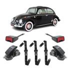 Kit Cinto Retrátil Preto Volks Fusca 3 Ponto Abdominal Haste - Garagem Online Dialp