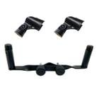 Kit Clamp Duplo Microfonar Corda ou Percussão + 2 Cachimbos