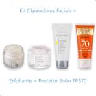 Kit Clareador facial Rosto Protetor solar 70 Abelha Rainha Melasma Mancha de sol Espinhas Acnes Sardas Uniformiza pele