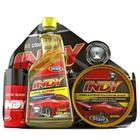 Kit Clean e Care Automotiva Indy StartAutomotiva 500ml + Óleo de Silicone 100ml + Cera Polidora 200g