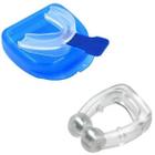 Kit Clip Nasal Anti Ronco Magnético Apneia + Protetor Bucal