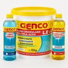 Kit Cloro Genco 10Kg + Limpa Bordas 1 L + GENFLOC 1 L