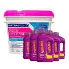 Kit cloro tratamento piscina oxy power 10 kg e 5 clarificante domclor 1l cada