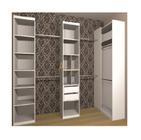 Kit Closet Flex Prateleiras Gavetas e Canto Reto MDF 225cmx370cm/110cmx50cm - A Casa Do Gato