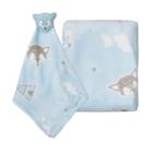 Kit Cobertor + Cheirinho Papi Microfibra Bebe Menino - Papi Textil