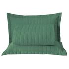 Kit Cobre Leito Colcha Monaco Queen Dupla Face 3 Peças Verde
