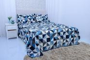 Kit Cobre Leito Colcha Para Cama Casal Queen 3 Pçs Com Viés