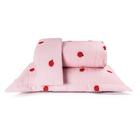 Kit Cobre Leito Matelado Colcha Queen 3 Peças Algodão Misto