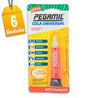 Kit Cola Pegamil Universal para Artesanato 17g - 6 unidades