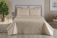 Kit Colcha Cobre Leito Cama Casal Queen 3 Peças Dubai Liso Matelada