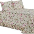 Kit Colcha Cobre Leito King 200 Fios Toque Macio 3 Peças com Porta Travesseiro