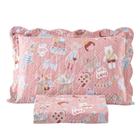 Kit Colcha Cobre Leito Solteiro 2 Pçs Infantil Kawaii