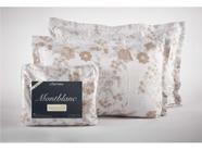 Kit Colcha Montblanc Hibisco Creme Cotton Solteiro 180X230