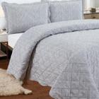 Kit Colcha Patchwork Patch Ultra 3 Peças Casal Queen 240 cm x 260 cm Dupla Face