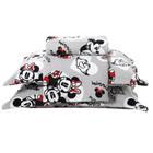 Kit Colcha Piquet Casal Minnie e Mickey 100% Algodão Dohler