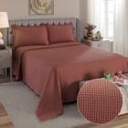 Kit Colcha Queen Piquet Dohler Toque Macio 100 Algodão 3Pçs 240x250cm