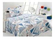 Kit Colcha Solteiro 1,60 x 2,40 Realce Juvenil Patchwork - Street - Sultan