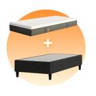 Kit Colchão + Cama Box Emma Original Solteiro (88x188cm)