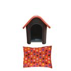 Kit Colchonete Casa Pet Casinha Para Cães N3 Médio Porte