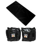 Kit Colchonete Preto + Par de Caneleira De Peso 7kgs