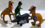 Kit Coleção 4 Dinossauros De Borracha Jurrássicos!!!