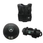 Kit Colete 5Kg + Power Bag 5Kg + Wall Ball 6Kg - Crossfitinho Acess. Fitness