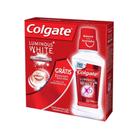 Kit Colgate Luminous White Brilliant Mint Com 3 Pastas De Dente De 70G + 1 Enxaguante Bucal De 250Ml