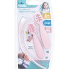 Kit Colher de Silicone Treinamento Dippy Rosa Lolly