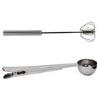 Kit Colher Medidora C/ Prendedor + Batedor de Ovos Semi Automático - Tuut