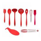 Kit Colheres 10 Peças Utensílios Inteiramente De Silicone - Weshome