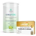 Kit CollPure 450/500g - Central Nutrition + Cabelos e Unhas - Lavitan - 30 Cáps - Cimed