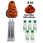 Kit Coloração Cabelos Louro Cobre + Ox Juca