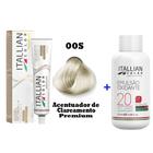 Kit Coloração Itallian Premium 60g  Acentuador De Clareamento  00S  + Emulsão Oxi 20vol.x100ml.