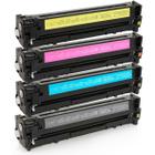 Kit Colorido 4 Cores de Toner Compatível 125A 128A 131A para CP1215 CM1312 CM1415 CP1510 CP1525 M251 M251NW M276 M276N