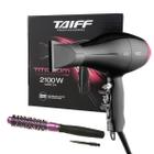 Kit colors roxo prof. - secador cabelo taiff titanium ion 2100w 220v + escova proart kp-20