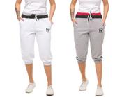 Kit com 02 bermudas de moletom feminina wooks saruel skinny