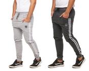 Kit com 02 calças de moletom masculina wooks saruel skinny sport luxo