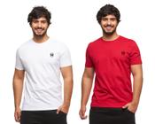 Kit com 02 camisetas basicas wooks - wc4