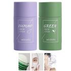 Kit com 02 máscara sólida Stick Mask Meidian Chá Verde + Beringela anti acne e oleosidade