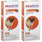 Kit com 02 unidades Bravecto Antipulga e Carrapato Cães de 4,5 A 10kg