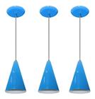 Kit Com 03 Luminarias - Pendente Colorido (varias Cores)