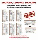 Kit com 06 tubos Itallian color Premium ( DE SUA ESCOLHA ) + 02 tubos color Premium.