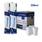 Kit com 1.200 Copos Plásticos de 200ml da Cristalcopo