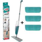 Kit com 1 Spray Mop Inteligente Vassoura MOP7800 + 3 Refil Mop Spray Microfibra RMOP7800 Flash Limp