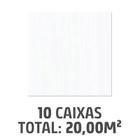 Kit com 10 Caixas Pisos Valparaiso Brilhante 45x45cm Caixa 2,00m² Cinza Formigres