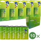 Kit com 10 cartelas de baterias 9v alcalina c/1 ht01 82158