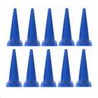 Kit com 10 Cones Agilidade Azul - 48cm - LiveUp