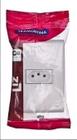 kit com 10 Conjuntos de 1 Tomada Liz 20A 250V (2P+T) + Placa 4x2 branco Tramontina