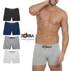 Kit Com 10 Cuecas Boxer Box Seamless Masculina De Algodão Cotton Sem Costura Zorba Ref. 781