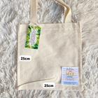 Kit com 10 ecobags 25x25cm Lisa - 100% algodão cru